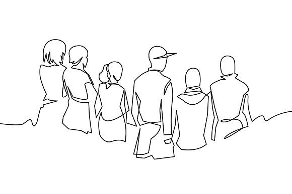 Groupe de personnes assises de dos — accompagnement éthique en établissements médicosociaux